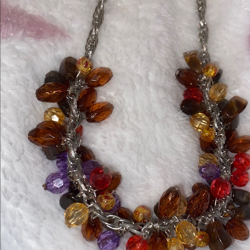 Vibrant Multicolor Statement Necklace - image 5